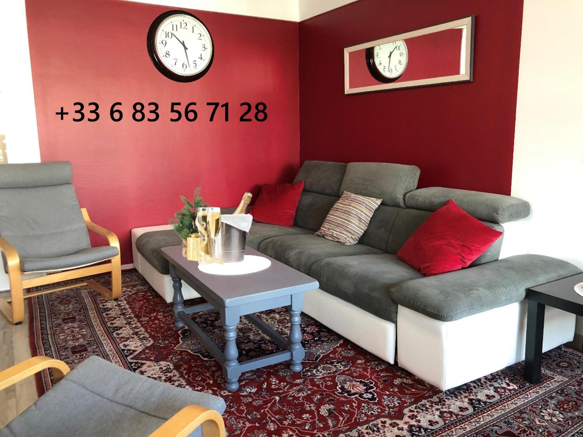 Bedinreims "Burgundy Bottle" 110M2 Exceptional, 4 Chambres Doubles, 2 Bain, Free Park & Wifi, Tout Equipe Exteriér fotografie