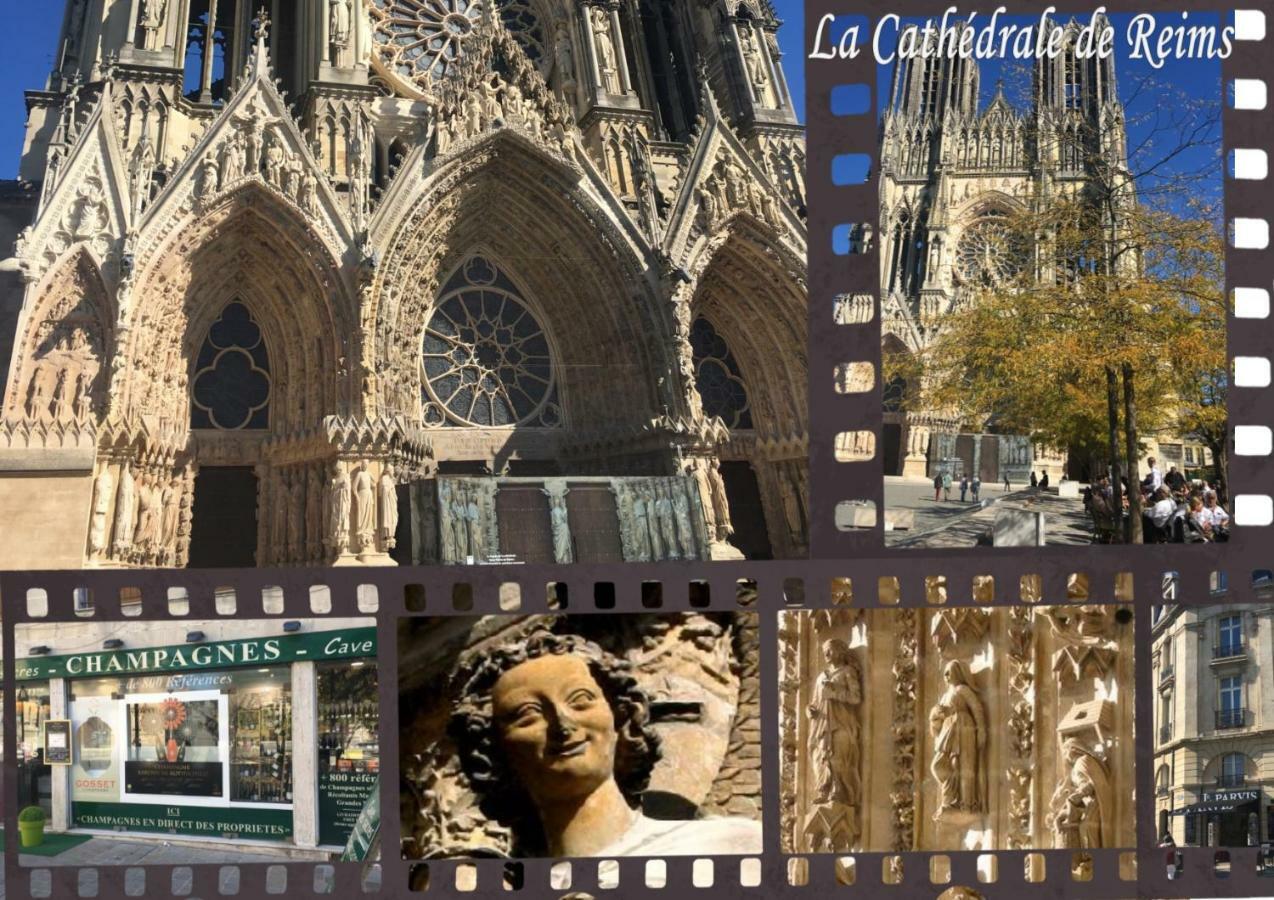 Bedinreims "Burgundy Bottle" 110M2 Exceptional, 4 Chambres Doubles, 2 Bain, Free Park & Wifi, Tout Equipe Exteriér fotografie
